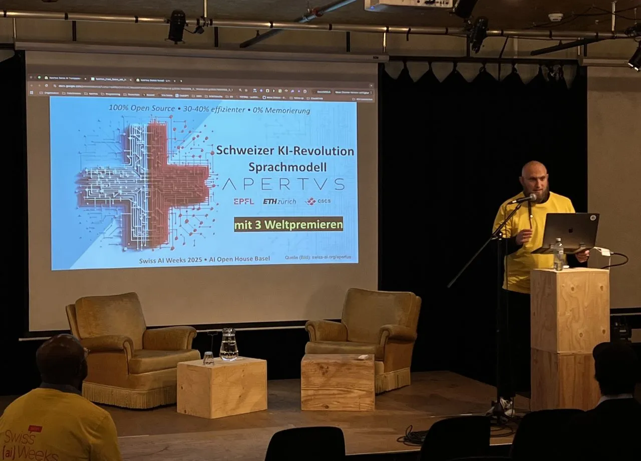 Talk zum Schweizer Sprachmodell Apertus